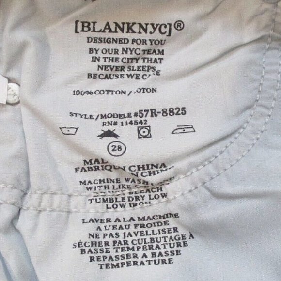 Blank NYC The Fulton Roll Up Frayed Hem Denim Short Size 28 - Picture 7 of 8